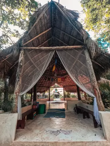 Maloca-jungle-entrance